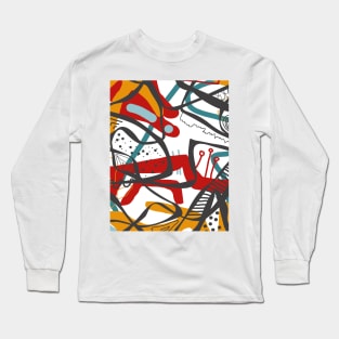 colourful abstract style design Long Sleeve T-Shirt